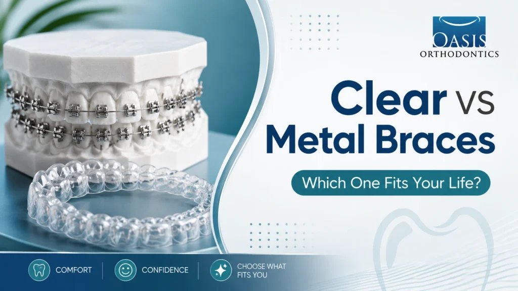 Clear vs metal braces comparison