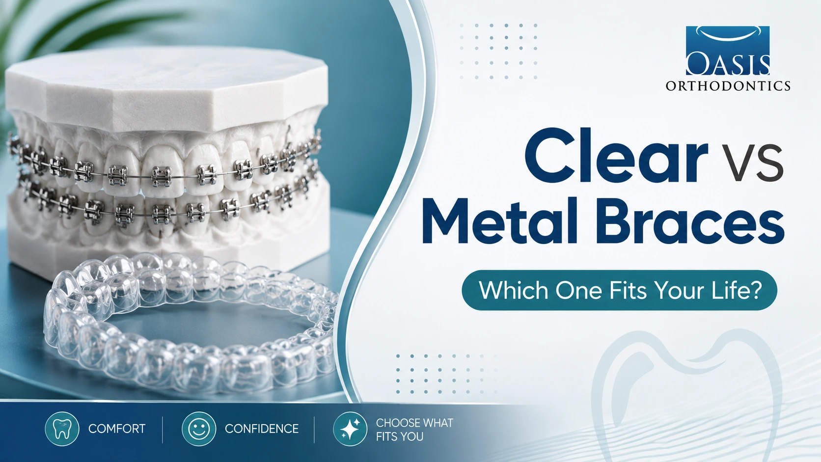 Clear vs metal braces comparison